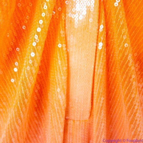 NEW Eloquii Ombre Sequin Midi Dress Orange Pink, size 22 - Picture 14 of 16